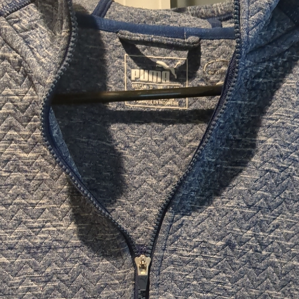 Puma Heathered Blue Full-Zip Jacket - Picture 5 of 12